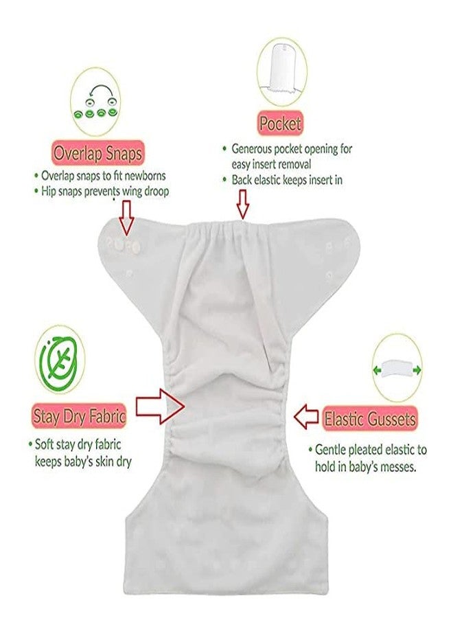 Miracle Moms Baby: Reusable Cloth Diapers,Washable, 100% Absorption, 0-3 yrs Without Insert,Pack of 6 - Image 4