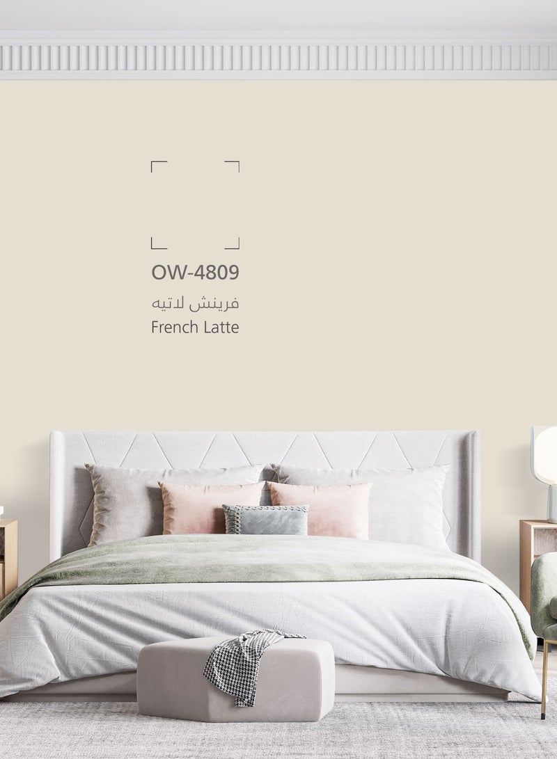 Jazeera Paints Green Interior Walls Paints Silk (color :French Latte) 3L - Image 2