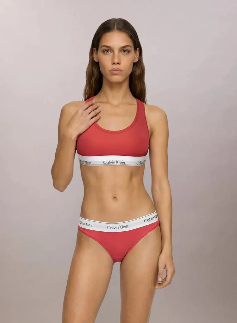Calvin Klein Punch Pink/Grey Heather 2-Pack Icon Cotton Modal Bralettes for Women | Best Price UAE