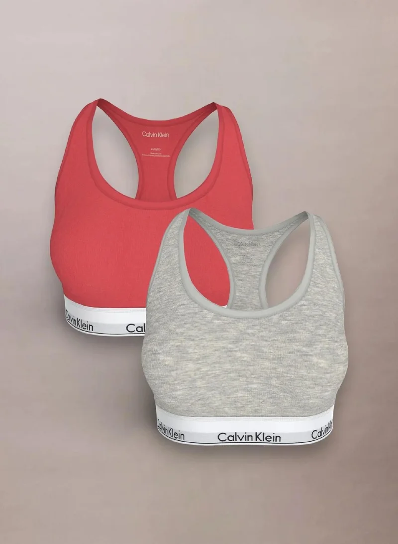 2-Pack Icon Cotton Modal Bralettes