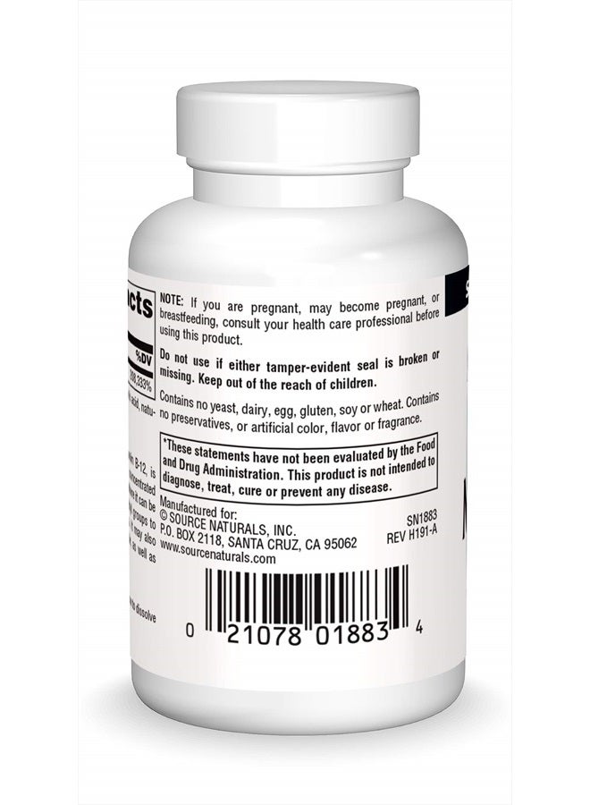 Source Naturals Methylcobalamin Vitamin B-12 5mg Cherry Flavored - 120 Lozenges - Image 2