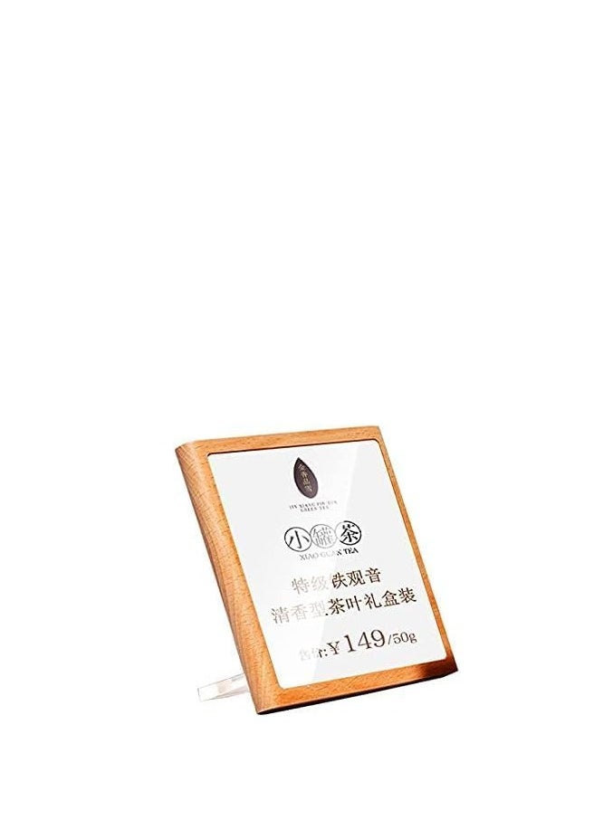 Eckek 2 Pack Acrylic Label Holder Price Tag Displays Sign Holder Wood Base Table Top Sign Stand - pzsku/Z5971BCD6C52F59B70EC2Z/45/_/1731741016/5573eaa3-f80b-44bd-8984-f3c63b10a68f