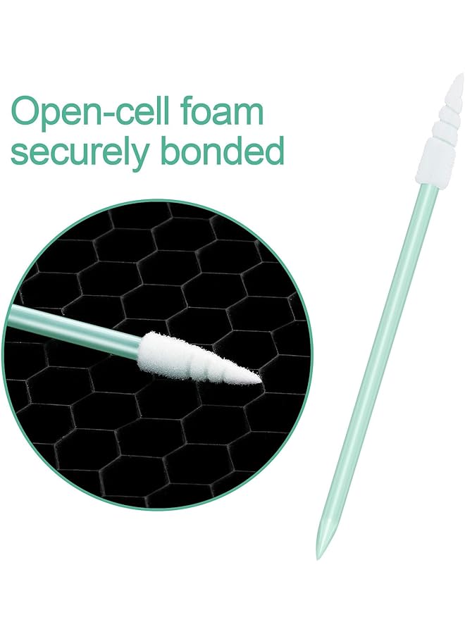 Azonee 200 Pcs Mini Spiral Pointed Tipped Foam Swab Multi Purpose Cleaning Stick For Camera Optical Lens Equipment Electronics Inkjet Printer - Image 3