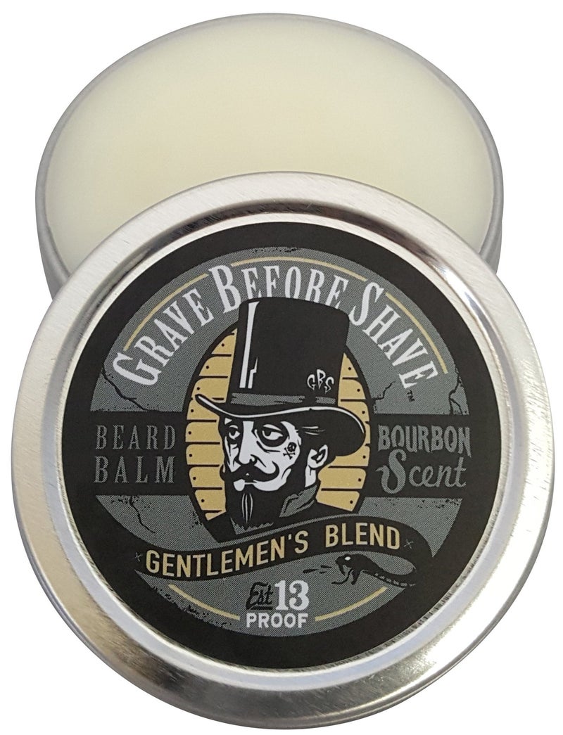 Grave Before Shave Gentlemens Blend Beard Balm Bourbon Scent 4 oz