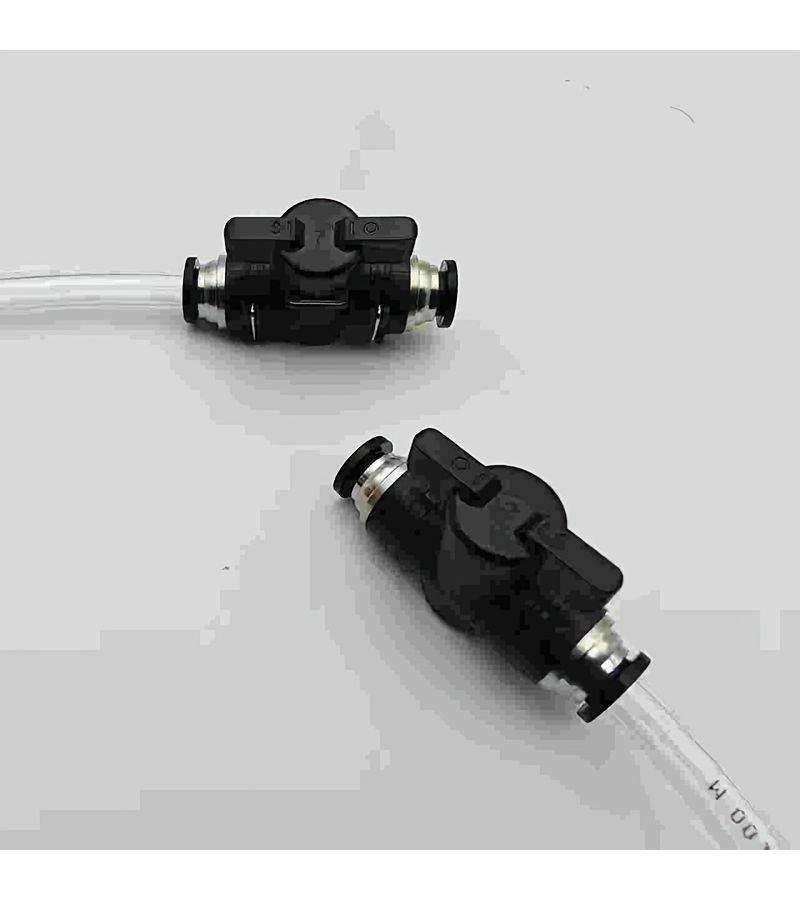 2pcs M8 Quick Connect Air Flow Control Valves Manual Shut Off Fittings - Image 5