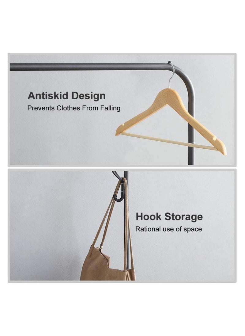 BLOOMING TIME - Multifunctional Metal Garment Rack with Shelf – Organize and Display Clothes in Style - Image 1