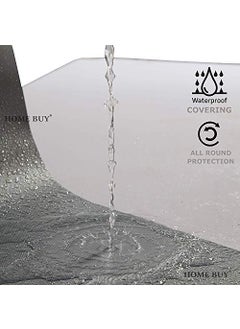 Home Buy HOME BUY Solid EVA Anti Slip Multipurpose Waterproof, Super Strong Diamond Textured Mat/Sheet For Kitchen Drawer Cupboard Shelf Fridge Metallic Grey 58X125 Cm Ethylene Vinyl Acetate  - Image 4