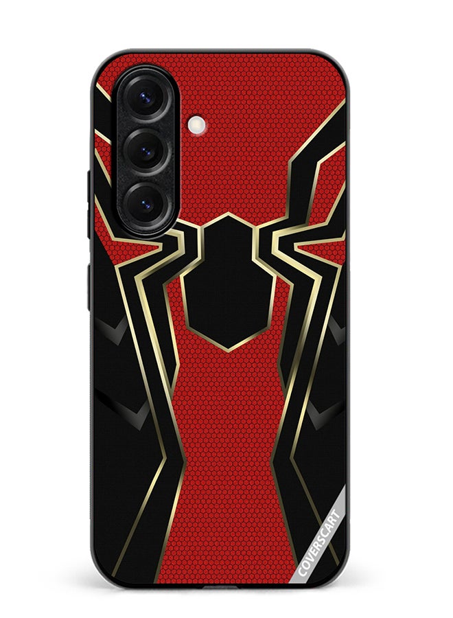 VR CREATIVE Protective Case Cover For Samsung Galaxy S25 Plus Spiderman Vector Design Multicolour