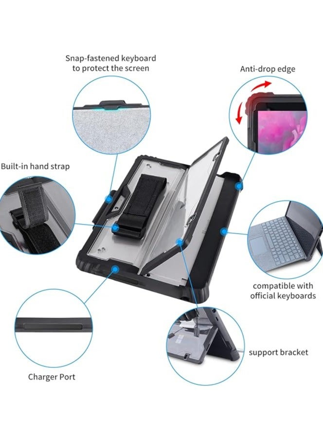 جرين تايجر حافظة واقية مناسبة لجهاز Microsoft Surface Pro 9، مع حزام كتف، وحزام يد، وحامل قلم، وغطاء واقٍ متين ممتص للصدمات ومقاوم للسقوط - Image 5