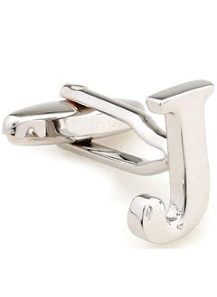 Personalized Fashion English Letter J Shape Cufflinks Mens French Shirt Cufflinks For Wedding