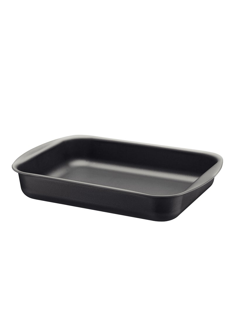 TRAMONTINA Since 1911,Made in Brazil- Brasil Graphite 34cm 4.9L Aluminum Deep Roasting Pan with Grill and Starflon Max PFOA Free Nonstick Interior and Exterior Coating - Image 1