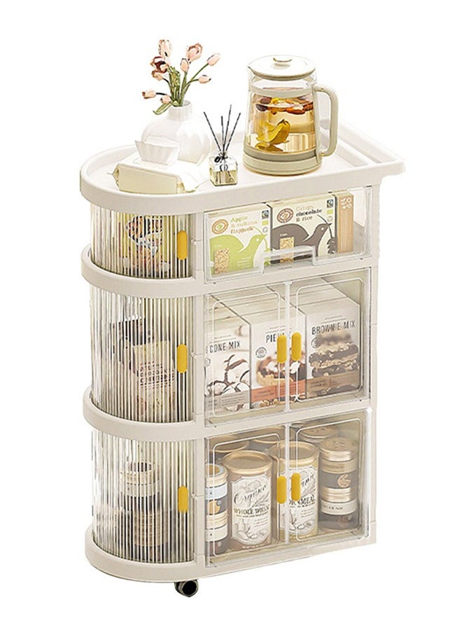 YEYA 3-In-1 Baby Folding And Movable 3-Layer Trolley Storage Shelve  - Image 1