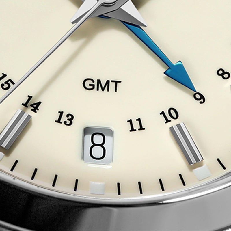 ADDIESDIVE GMT Watches for Men 36 MM Small Dial Quartz Watch 515-24 H Diver Waterproof 100 M Stainless Steel - Image 4