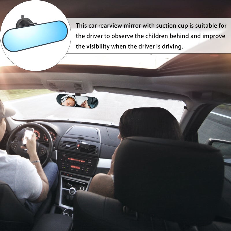 🚗 مرآة داخلية للسيارة بزوايا واسعة للرؤية والسلامة - Image 4