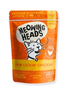 MEOWING HEADS Paw Lickin' Chicken Wet Food 100 G  - Image 1