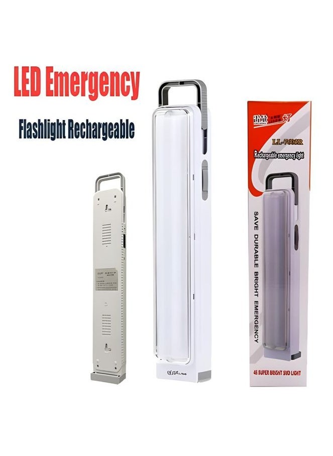 Generic Rechargeable LED Emergency Spotlight - High Brightness - LL-7603R - 2 Large Bulbs - White  - Image 1