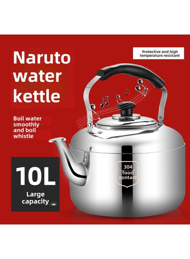 Special Thick 304 Stainless Steel Whistle Large Capacity Kettle Gas Domestic Kettle Gas Stove Induction Cooker Universal-Color:4 Liters  A Small Thermos Capacity-Capacity:Special Thick 304  With Scouring Pad Detergent  - Image 4