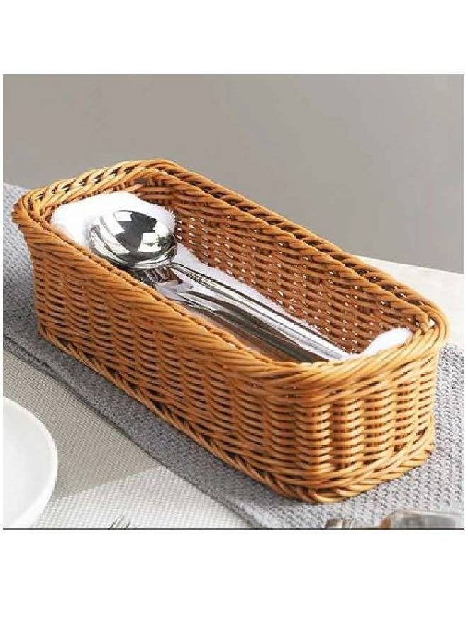 ماركة غير محددة بوهو طبق تخزين مصنوع يدويا من الخوص  - Image 4
