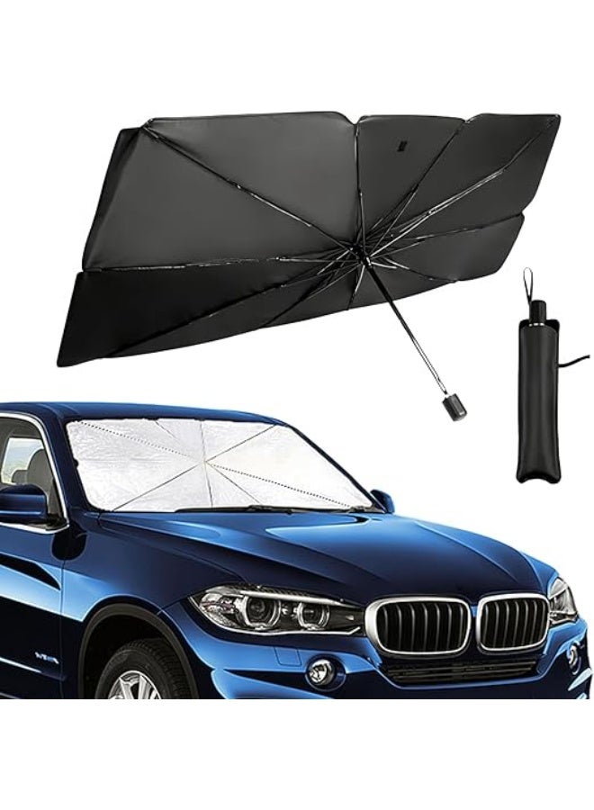 Foldable Car Windshield Sun Shade Umbrella – UV Protection Heat Insulation Sunshade for Front Window, Portable and Easy to Store for Cars, SUVs & Trucks - Image 4