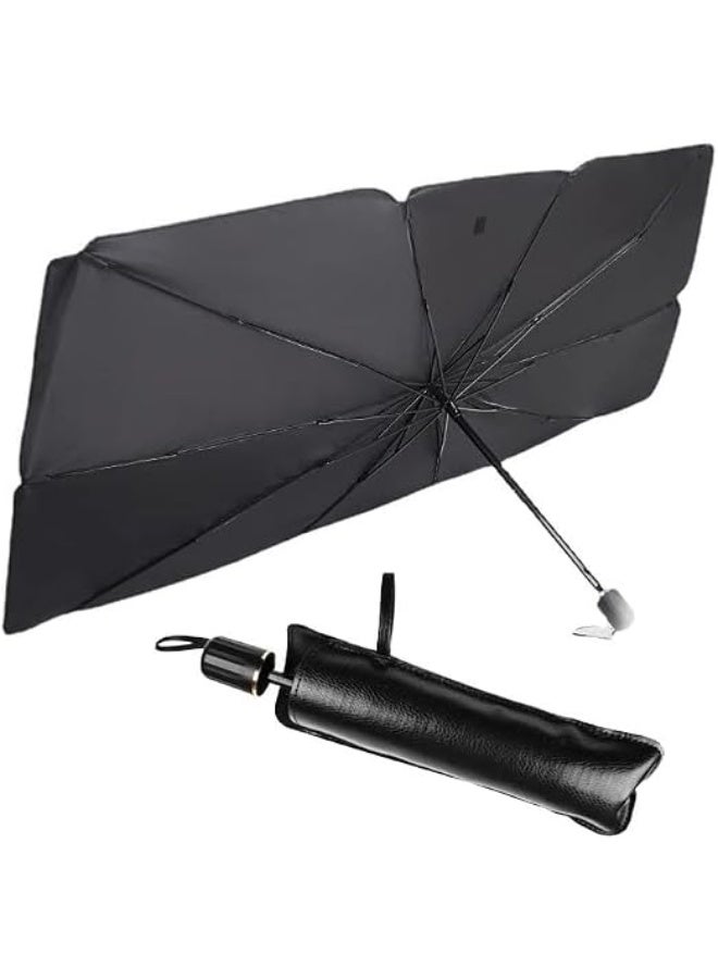 Foldable Car Windshield Sun Shade Umbrella – UV Protection Heat Insulation Sunshade for Front Window, Portable and Easy to Store for Cars, SUVs & Trucks - Image 1