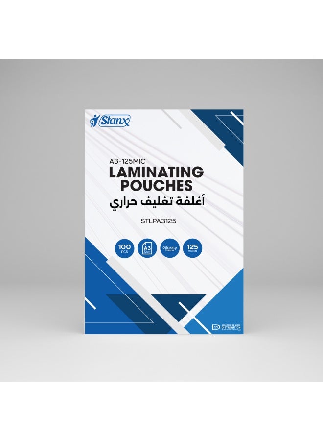 ستانكس أكياس تغليف حراري فاخرة من ستانكس، مقاس A3 (303 × 426 مم) - 125 ميكرون - علبة تحتوي على 100 كيس - أوراق تغليف حراري شفافة للمستندات الكبيرة - Image 4