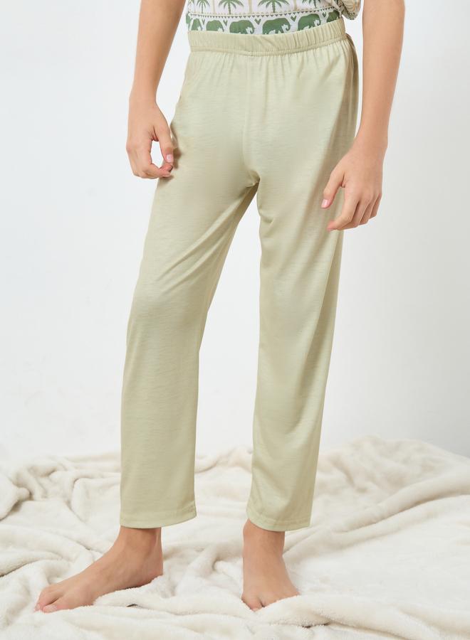 تايك تو طقم بيجاما من بنطال وتيشيرت بطبعة فيل - Image 5