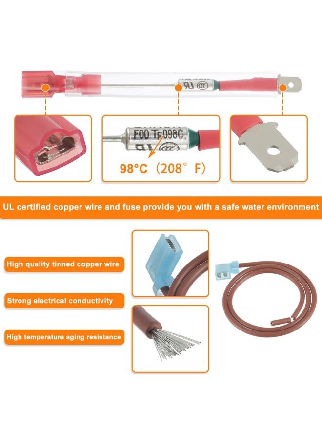 HUAREW 4Pces RV Water Heater Thermal Cutoff Kit Replacement Part for Atwood 93866 Suitable for models GCH6-6E GCH6-4E G6A-8E G6A-7E GC6AA-9E G610-3E GCH10A-2E GH610-3E XTSeries Electronic Water Heater - Image 4