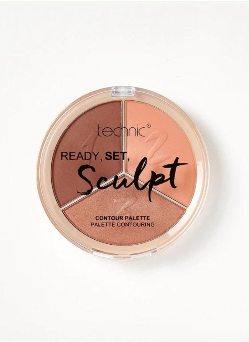 Technic Ready,Set,Sculpt Contour Palette- Warm 