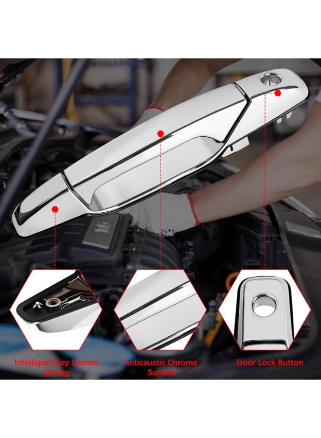 Outside Exterior Door Handle Front Driver Side Replacement for 2007 2008 2009 2010 2011 2012 2013 2014 Cadillac Escalade, Avalanche Silverado Tahoe GMC Sierra, Yukon, Yukon XL 80546 22738721 - Image 4