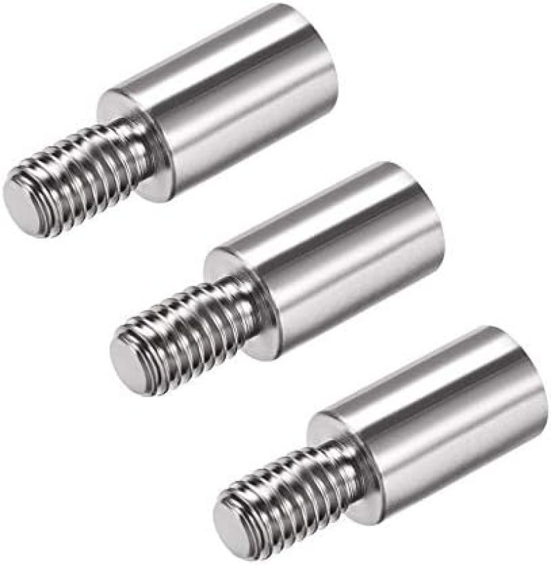 Arcade Joystick Extension Rod 3 Pcs Solid Metal 1.5 Cm Height Increase for Ergonomic Wrist Relief - Universal US-Style Joystick Compatibility - Tool-Free Screw-On Installation for Arcade Modding - Image 1