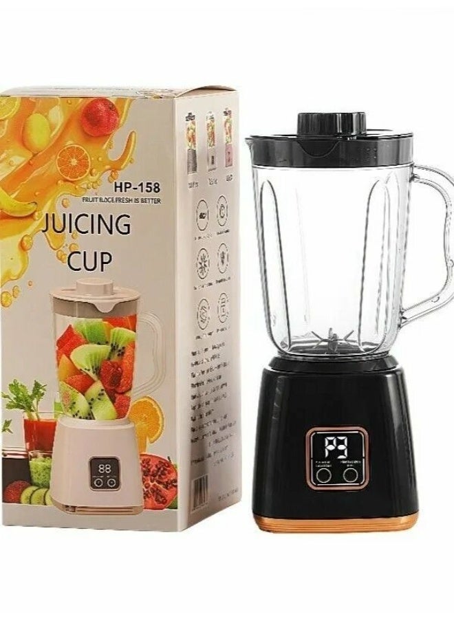 Macon Portable Blender (Multi-colour), Mini Smoothie Maker with Digital Display & Stainless Steel Blades, Easy to Clean Personal Juicer for Shakes,Large Jar, Rechargeable, Juicer , Mixer Grinder - Image 5