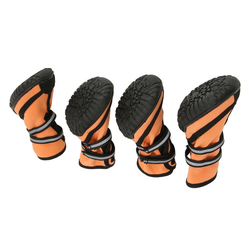 Dog Boots Waterproof Prevent Slipping Reflective Adjustable Outdoor Dog Shoes Paw Protector for Medium Large Dogs M - Image 1