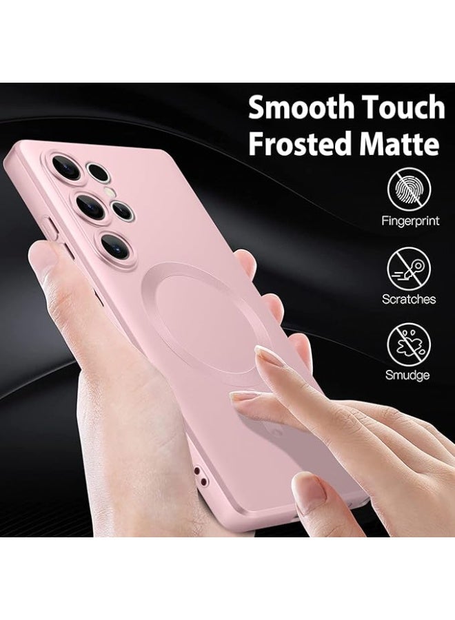 Case for Samsung Galaxy S25 Ultra Case Pink [Compatible with MagSafe] Wireless Charging Protective Slim Thin Samsung Galaxy S25 Ultra Case 6.9'' 2025, Pink - Image 2