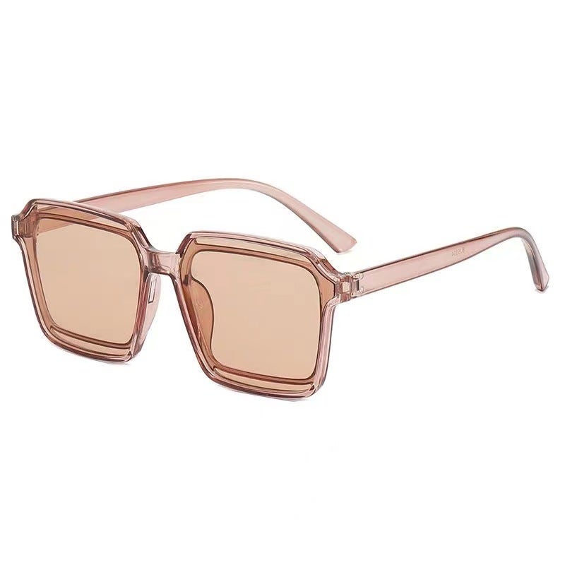Generic Fashion Sunglasses Women Street Style UV Protection Tea Frame Tea Tablet 