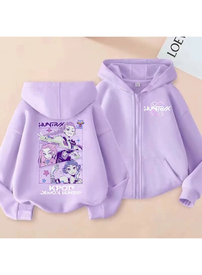 general K-POP: Demon Hunting Girl Group Printed Hoodie suitable for daily outings or styling making fans unable to put it down - Image 1