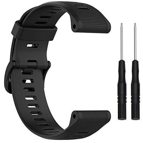 QGHXO Band for Garmin Forerunner 945, Soft Silicone Replacement Watch Band Strap for Garmin Forerunner 935 Smart Watch (No Tracker) - Image 3