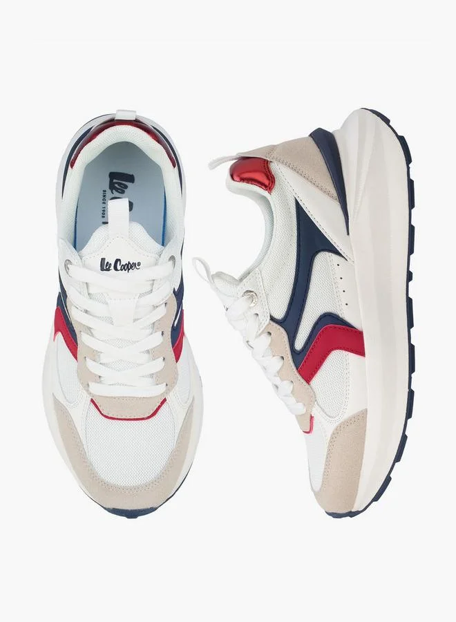 Lee Cooper Women Colourblock Lace-Up Sneakers