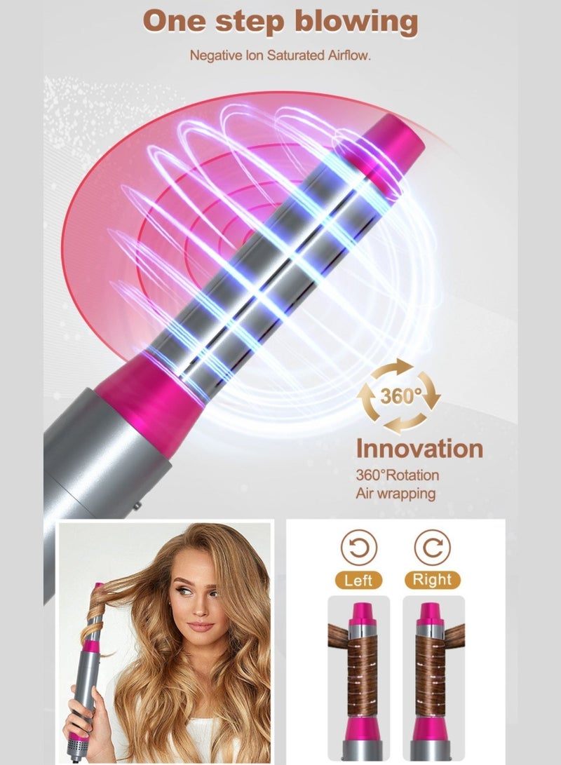 ENZO EN-4133 6-in-1 Electric Hair Styling Tool - Hair Straightener, Curler, Hot Air Brush & One-Step Dryer with Ionic Technology for Salon-Quality Styling at Home - Image 3