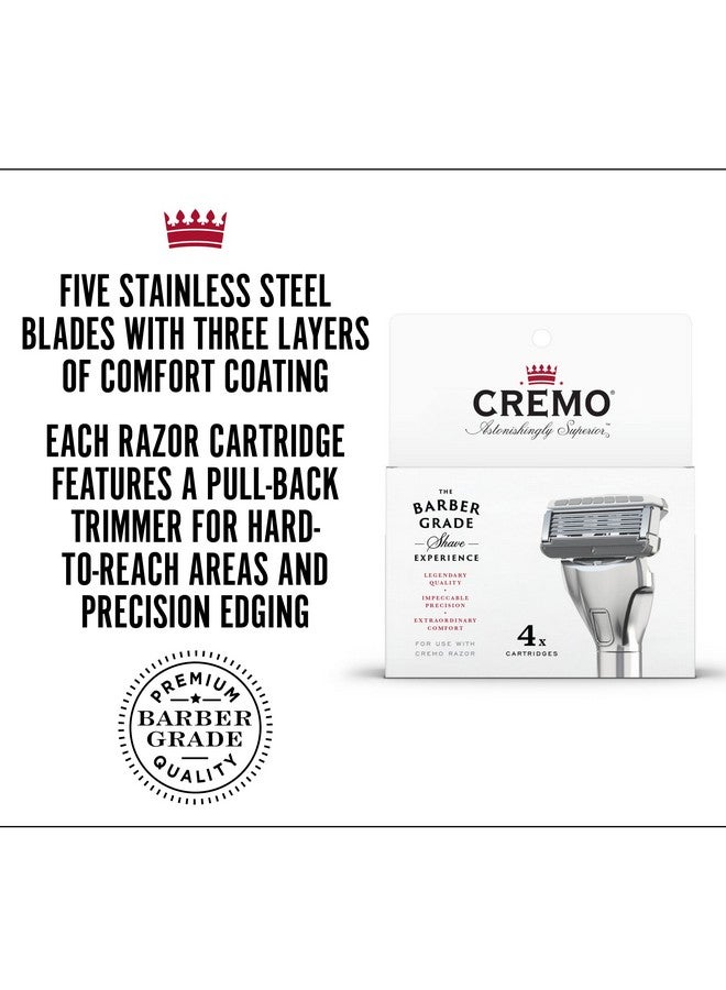 Cremo Astonishingly Superior Razor Refills, (4 Pack) - Image 3