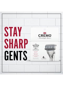cremo Cremo Astonishingly Superior Razor Refills, (4 Pack)  - Image 2