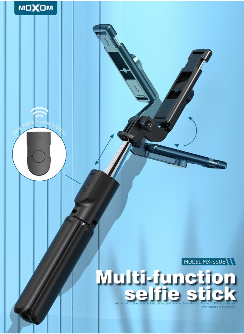 MOXOM SS08 Portable Extendable and Foldable Wide Adjustable Selfie Stick  - Image 4
