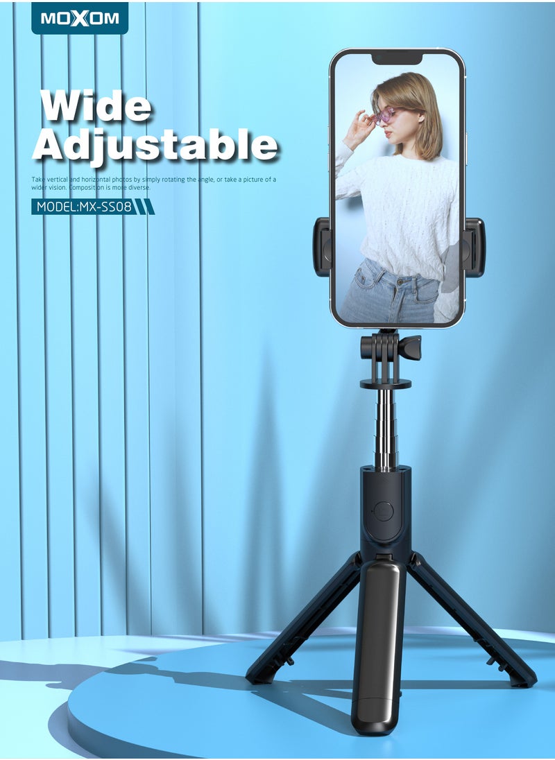 MOXOM SS08 Portable Extendable and Foldable Wide Adjustable Selfie Stick  - Image 2