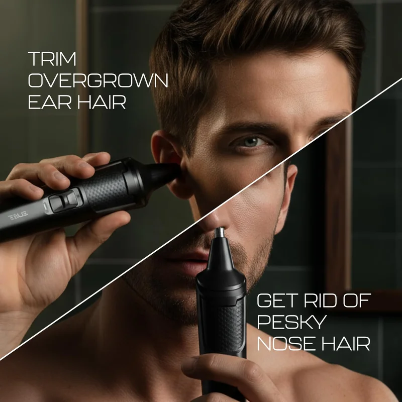 Zlade  Zlade Jaws Blitz Rechargeable All-Purpose Beard Trimmer | 40 Length Settings | 3 Interchangeable Heads for Women | Best Price UAE