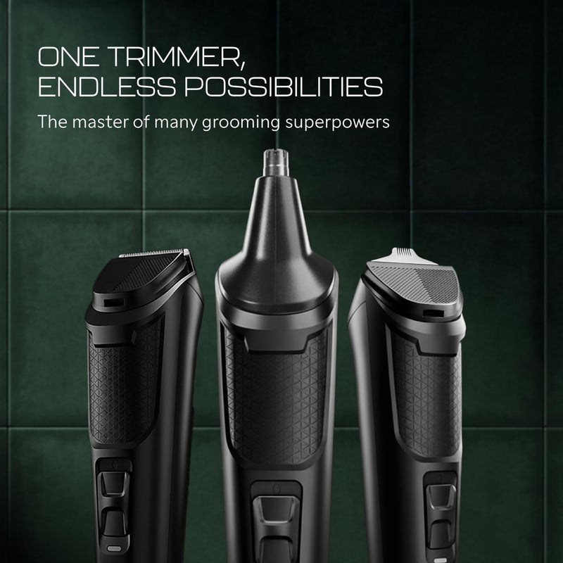 Zlade Jaws Blitz Rechargeable All-Purpose Beard Trimmer | 40 Length Settings | 3 Interchangeable Heads - Image 2