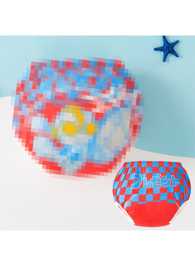 سراويل تدريب الأطفال الذكور الصيفية القطنية الخالية من الحفاضات، سراويل تدريب على استخدام المرحاض للأطفال، سراويل حفاضات قابلة للغسل - Image 2