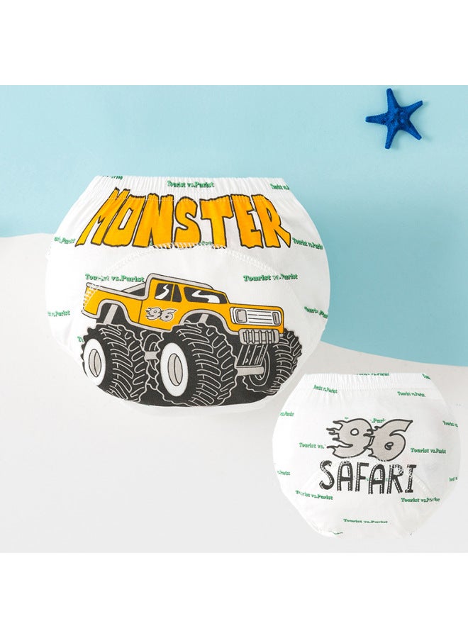 سراويل تدريب الأطفال الذكور الصيفية القطنية الخالية من الحفاضات، سراويل تدريب على استخدام المرحاض للأطفال، سراويل حفاضات قابلة للغسل - Image 4