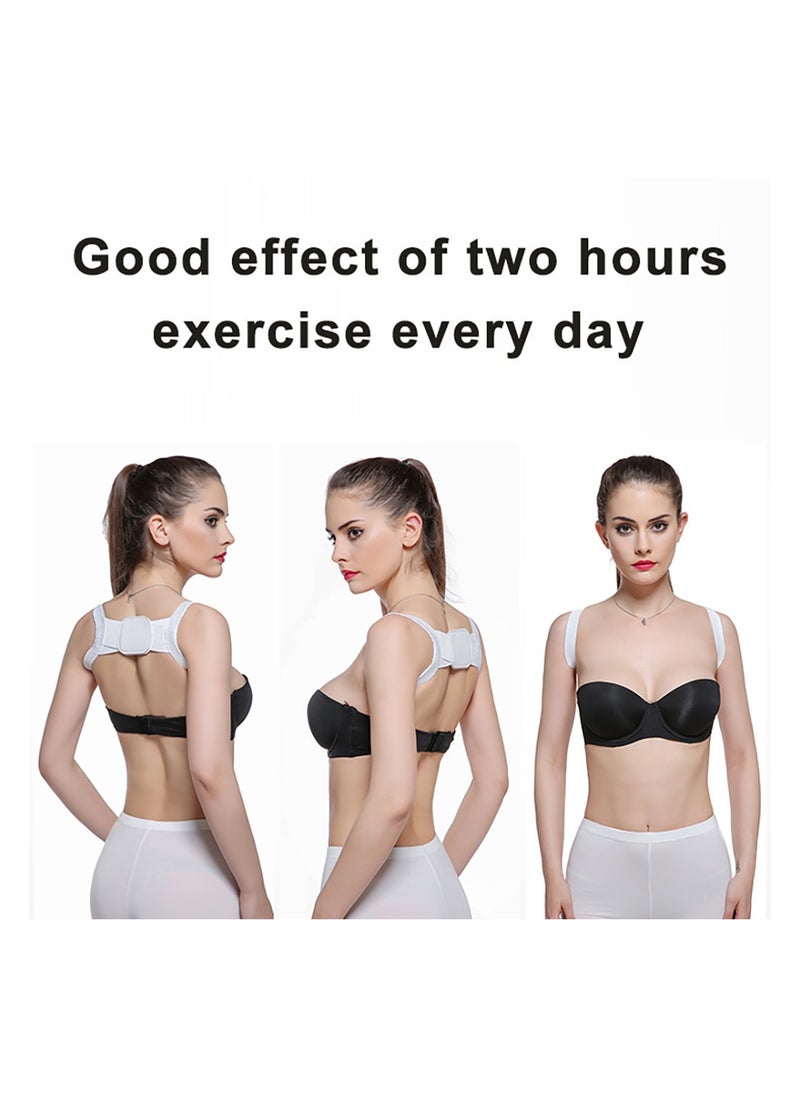 SYOSI Posture Corrector for Men Women and Children Adjustable and Relieves Upper Back Brace Clavicle Support Device for Thoracic Kyphosis and Shoulder Neck Pain Relief  - Image 4