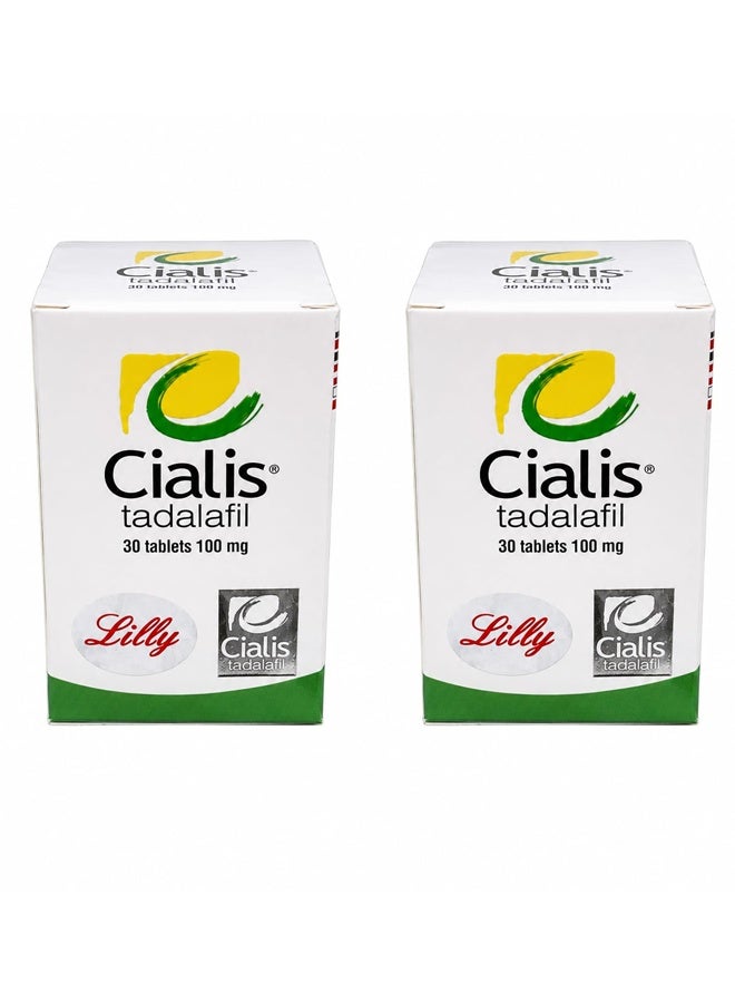 Cialis 100mg - Original - vip - 30 Tablets - 2 Packs - Image 1