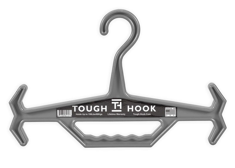 Original Tough Hook Hanger GEN2 | The Original Multipurpose Heavy Duty Hanger | 200 lb Capacity | USA Made |Veteran Owned |For Heavy Gear (Tactical Gear  Packs  Body Armor  Plate Carrier Vests  Scuba)
