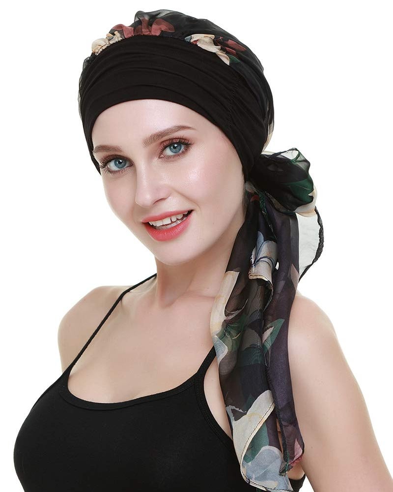 FocusCare Cancer Hats for Hair Loss Women Chemo Turbans Scarves Viscose Headwear - Image 1